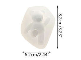 Molde silicona osito pierna levantada